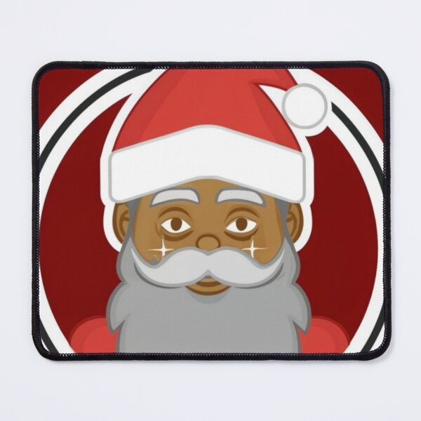 Item preview, Festive Black Santa Claus T-Shirt Sticker designed and sold by PedalPowerGFX.