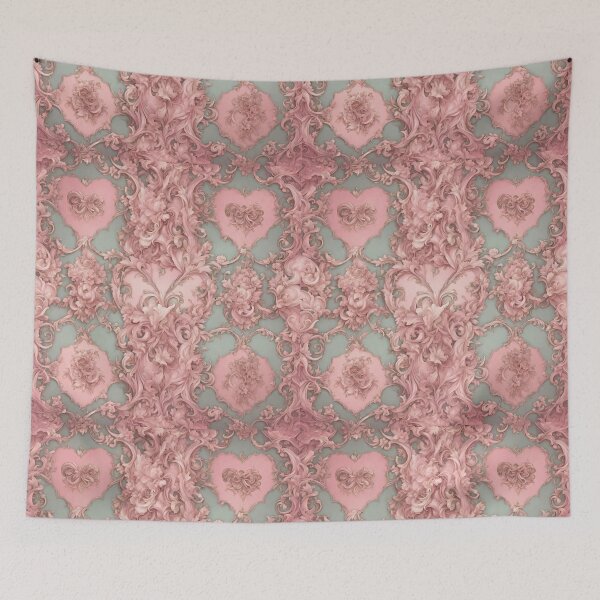 Item preview, Pink Baroque era vintage classicism noble block motif designed and sold by TheLocoShop.