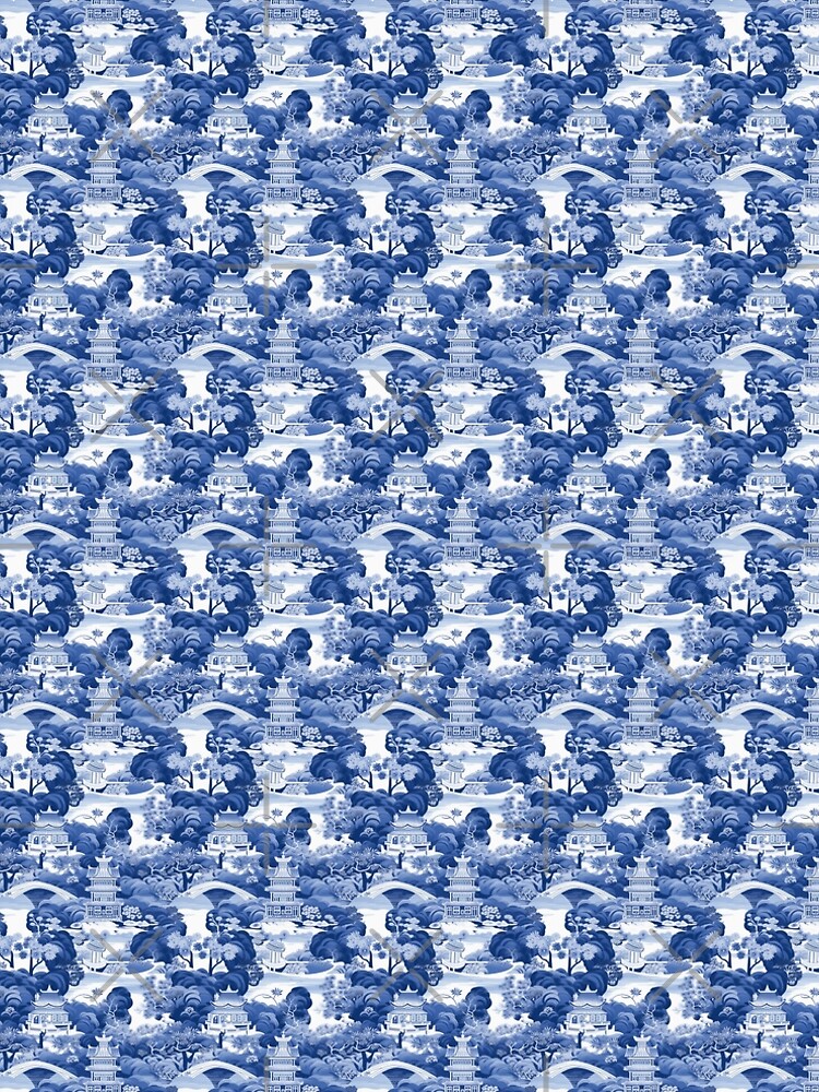 Aperçu 5 sur 5. Robe trapèze avec l'œuvre Chinoiserie Pattern créée et vendue par Print-Patterns.