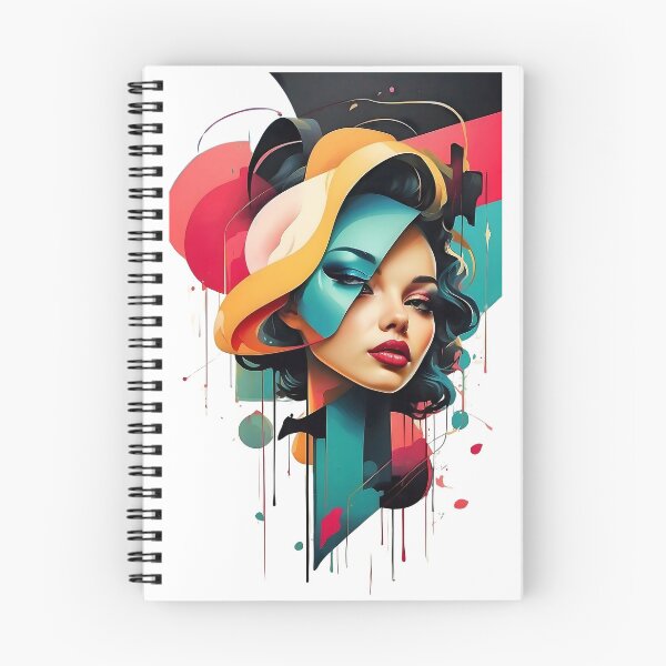 Item preview, Beautiful Girl with Colorful Art Design designed and sold by TrendiKloset.