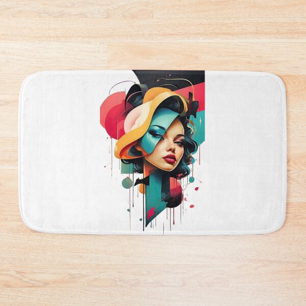 Item preview, Beautiful Girl with Colorful Art Design designed and sold by TrendiKloset.