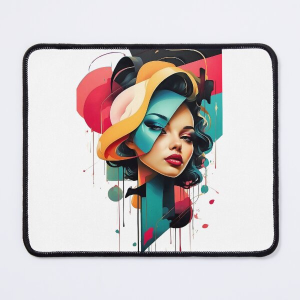 Item preview, Beautiful Girl with Colorful Art Design designed and sold by TrendiKloset.