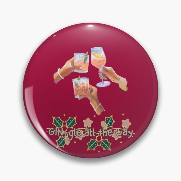 Item preview, GIN-gle All The Way. Festive Christmas Greeting For Gin Lovers designed and sold by Rebel-Design.