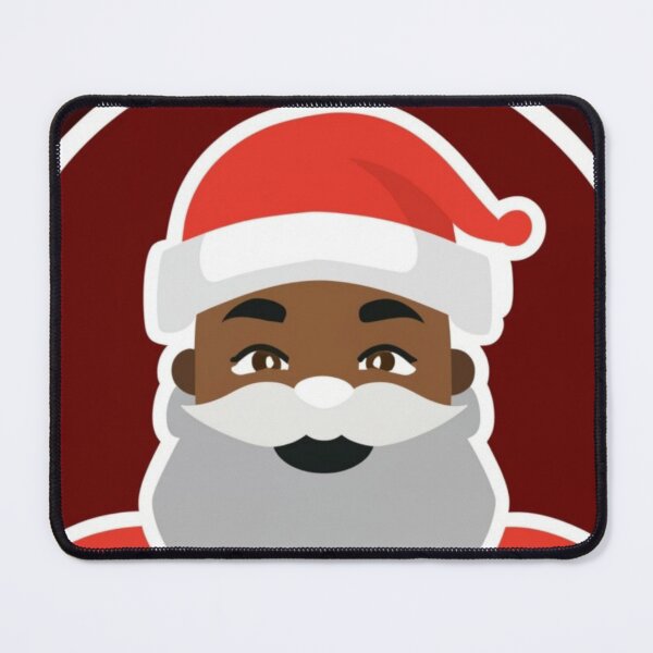 Item preview, Festive Black Santa Claus T-Shirt Sticker designed and sold by PedalPowerGFX.