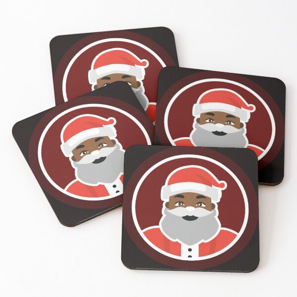 Item preview, Festive Black Santa Claus T-Shirt Sticker designed and sold by PedalPowerGFX.