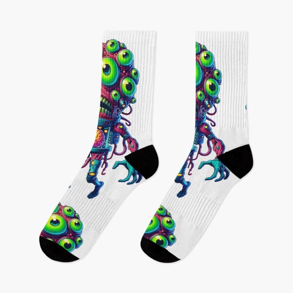 Item preview, Neon-Eyed Cyborg Creature with Brain Exposed designed and sold by psychcyberpunk.