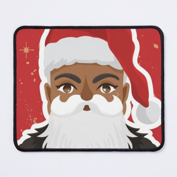 Item preview, Festive Black Santa Claus T-Shirt Sticker designed and sold by PedalPowerGFX.