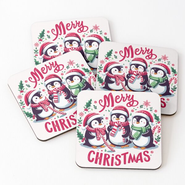 Item preview, Merry christmas pinguins designed and sold by gittuska11.