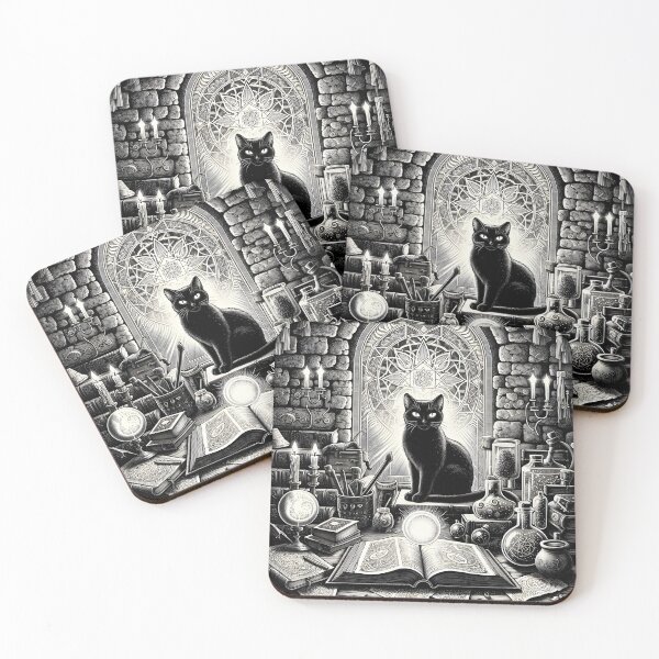 Item preview, Mystic Feline's Enchanted Study designed and sold by InkQuest.