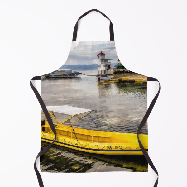 Item preview, Yellow Tour Boat Nalusuan Island Philippines designed and sold by AJEvans.