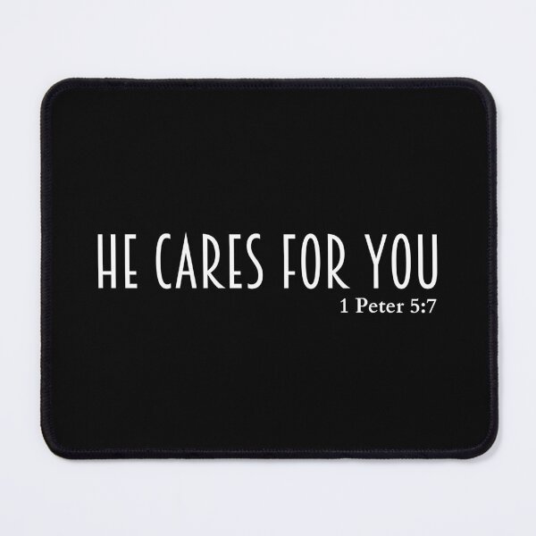 Item preview, He cares for you 1 Peter 5:7  designed and sold by HisPromises.