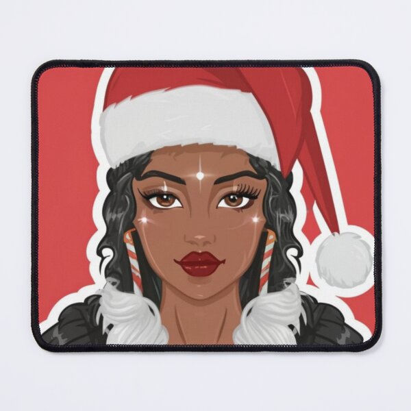 Item preview, Festive Black Santa Claus T-Shirt Sticker designed and sold by PedalPowerGFX.