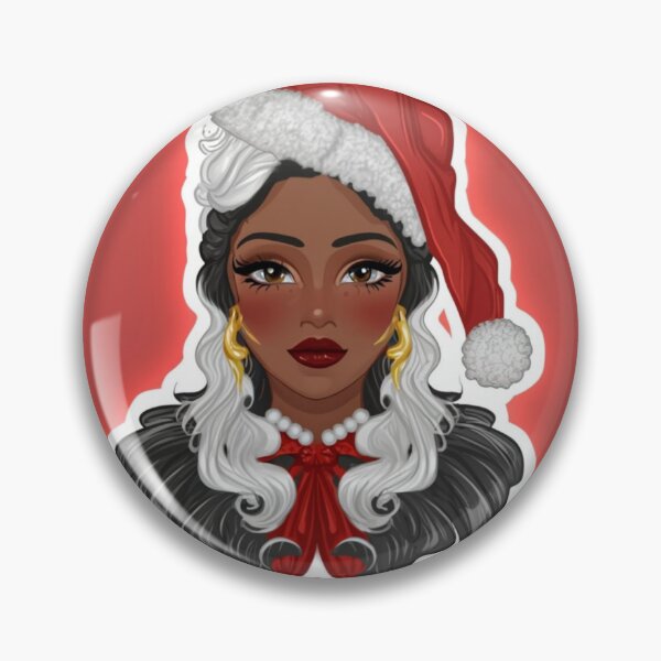 Item preview, Festive Black Santa Claus T-Shirt Sticker designed and sold by PedalPowerGFX.
