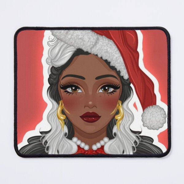 Item preview, Festive Black Santa Claus T-Shirt Sticker designed and sold by PedalPowerGFX.