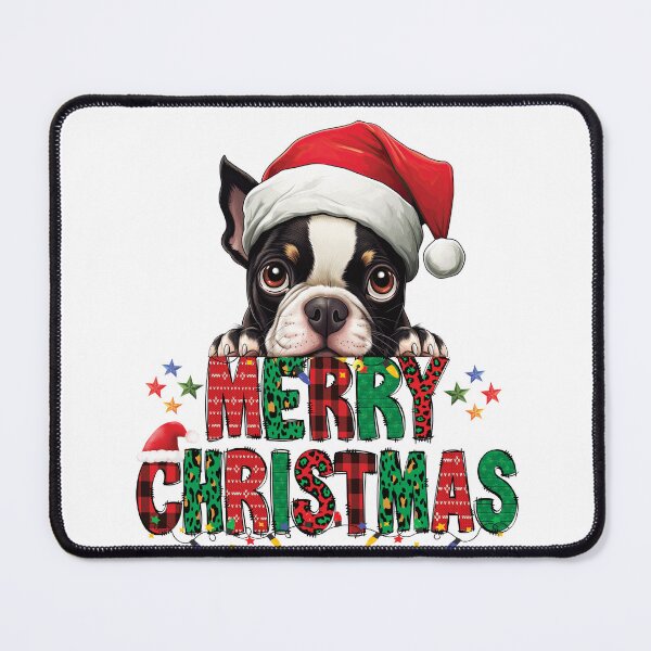 Item preview, Boston Terrier - Perro Feliz Navidad designed and sold by Kidzz.