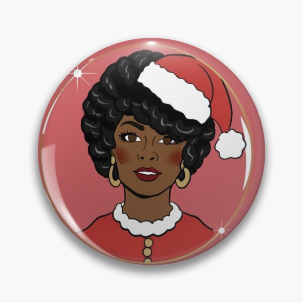 Item preview, Festive Black Santa Claus T-Shirt Sticker designed and sold by PedalPowerGFX.