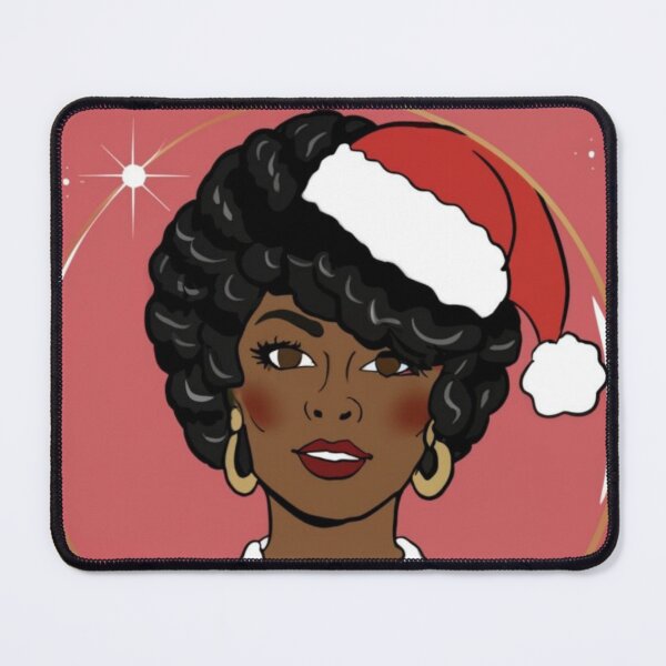 Item preview, Festive Black Santa Claus T-Shirt Sticker designed and sold by PedalPowerGFX.