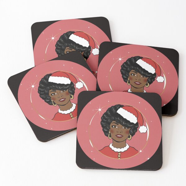 Item preview, Festive Black Santa Claus T-Shirt Sticker designed and sold by PedalPowerGFX.
