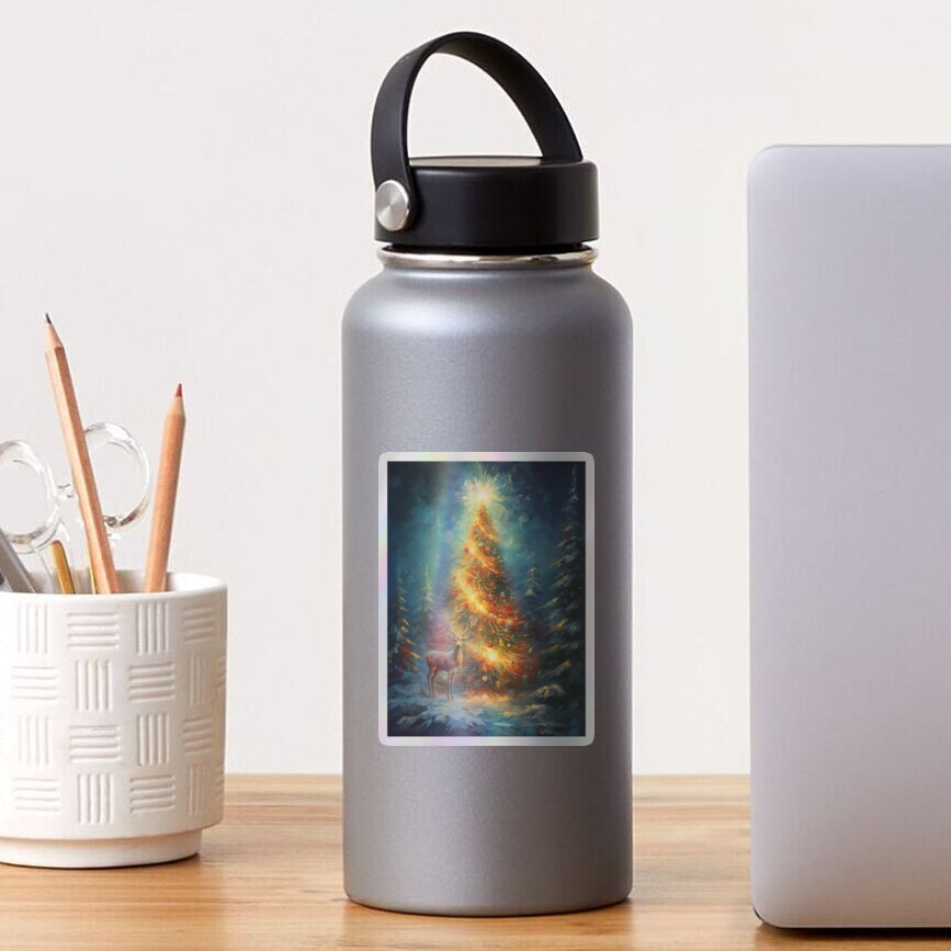 Item preview, Holographic Sticker designed and sold by phatpuppyart.