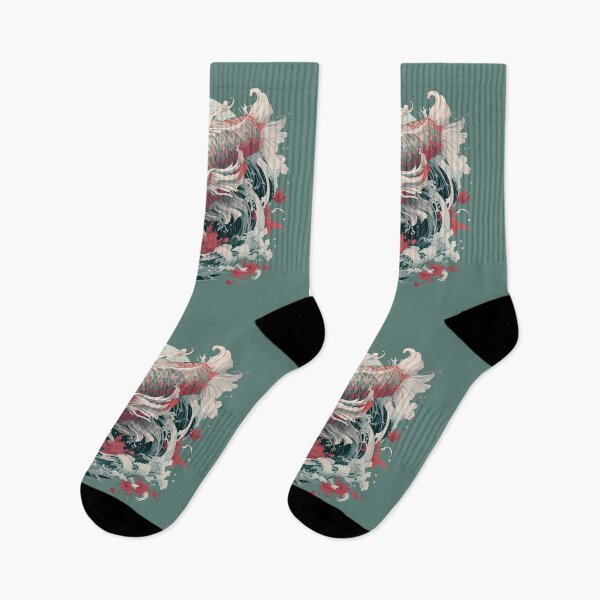 Item preview, Red koi carp fish  designed and sold by Hisirdoux.