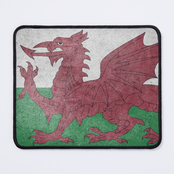 Item preview, Distressed, Old, Faded & Worn Flag of Wales (Y Ddraig Goch) designed and sold by STUDIO-72.
