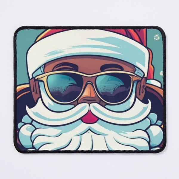 Item preview, Festive Black Santa Claus T-Shirt Sticker designed and sold by PedalPowerGFX.