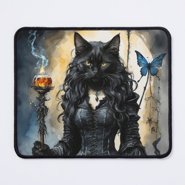 Item preview, Sorceress Black Cat, Magic Cat, Magic School for Cats designed and sold by MattCollinsShop.