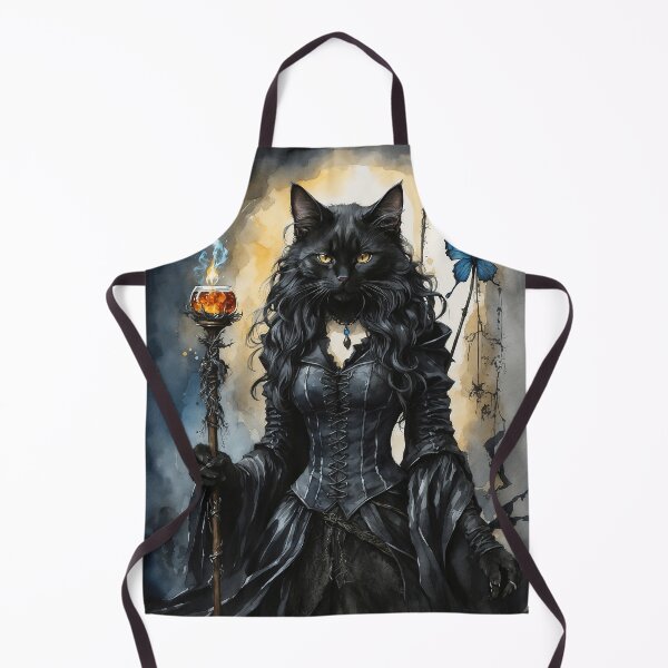 Item preview, Sorceress Black Cat, Magic Cat, Magic School for Cats designed and sold by MattCollinsShop.
