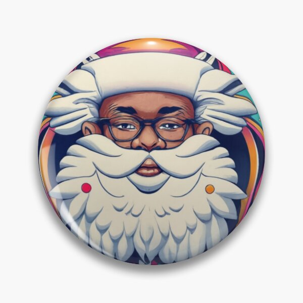 Item preview, Festive Black Santa Claus T-Shirt Sticker designed and sold by PedalPowerGFX.