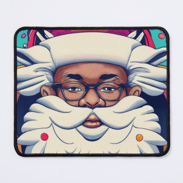 Item preview, Festive Black Santa Claus T-Shirt Sticker designed and sold by PedalPowerGFX.