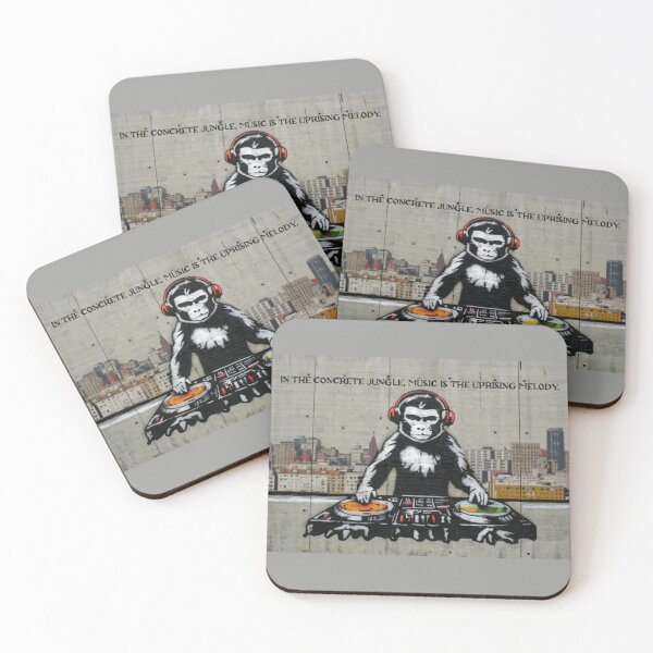 Item preview, DJ Monkey Stencil Graffiti designed and sold by Bomax121.