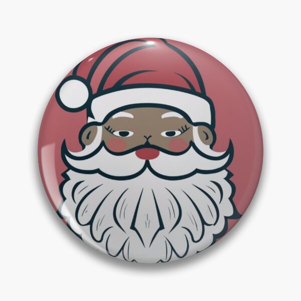 Item preview, Festive Black Santa Claus T-Shirt Sticker designed and sold by PedalPowerGFX.