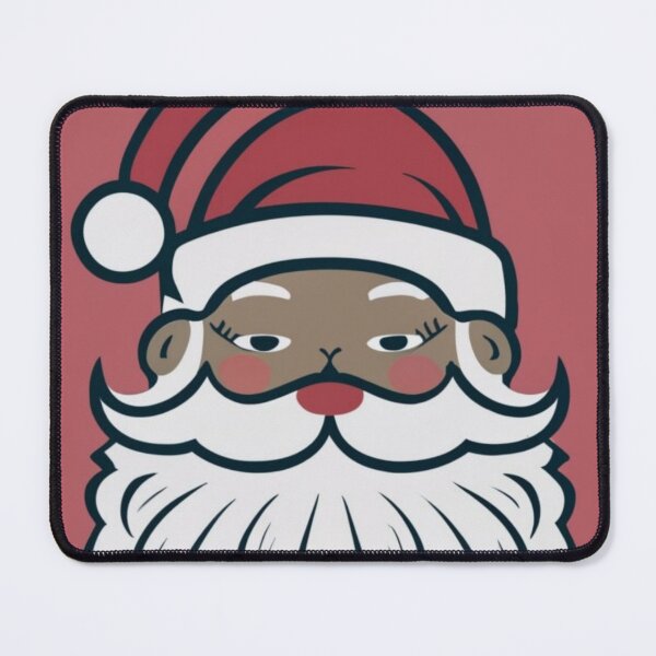 Item preview, Festive Black Santa Claus T-Shirt Sticker designed and sold by PedalPowerGFX.