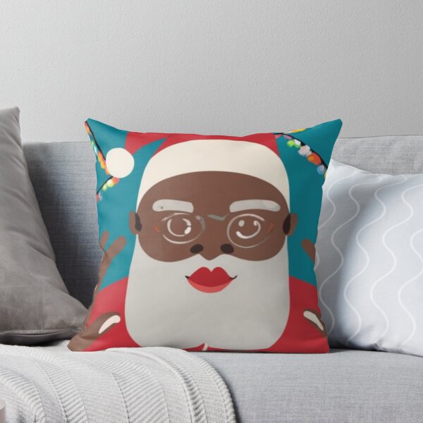 Item preview, Festive Black Santa Claus T-Shirt Sticker designed and sold by PedalPowerGFX.