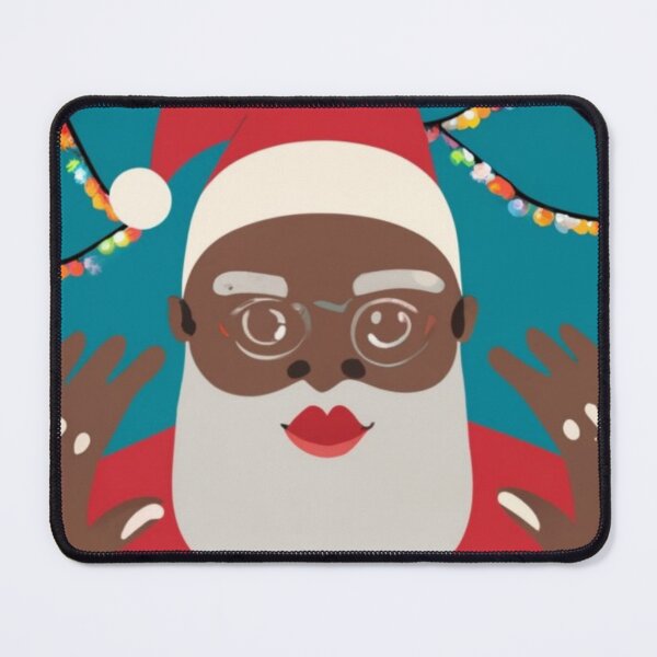Item preview, Festive Black Santa Claus T-Shirt Sticker designed and sold by PedalPowerGFX.