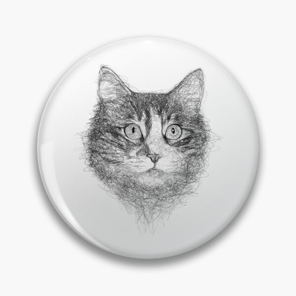 Artikelvorschau, Katzen-Kritzelkunst entworfen und verkauft von CaroScribbles.
