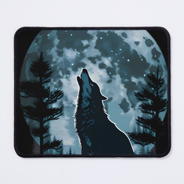 Item preview, Wolf howls at the moon designed and sold by EternalDelight1.