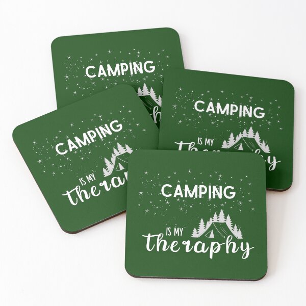 Item preview, Camping is my Theraphy designed and sold by WanderQuestCo.