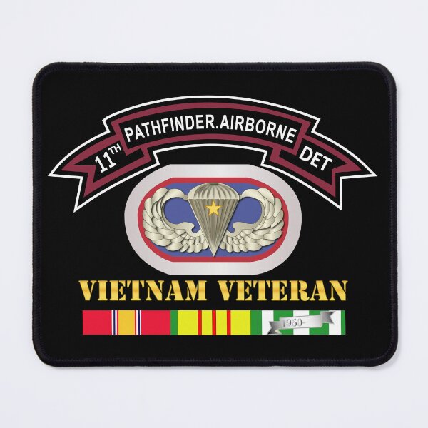 Item preview, Army -11th Pathfinder Detachment - Vietnam Vet w Abn Badge Cbt Star designed and sold by Military Insignia Products.