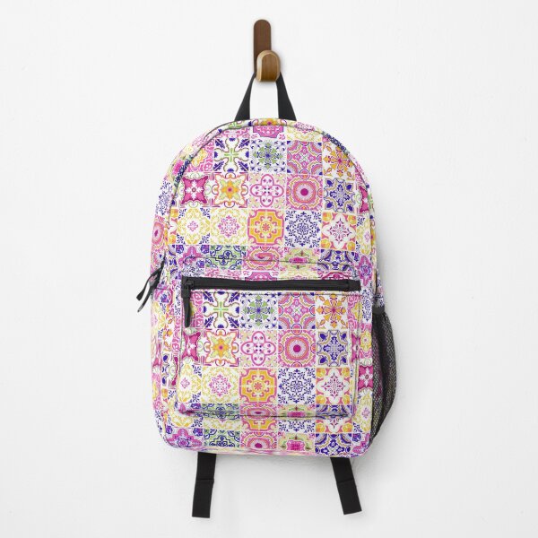 Item preview, Colorful Pink Azulejo Portuguese Tile Vector Patterned Artwork 3 designed and sold by ilonitta.