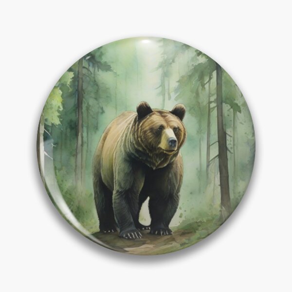 Item preview, Dear in Green forest_watercolour designed and sold by shokA Design.
