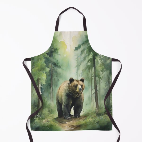 Item preview, Dear in Green forest_watercolour designed and sold by shokA Design.