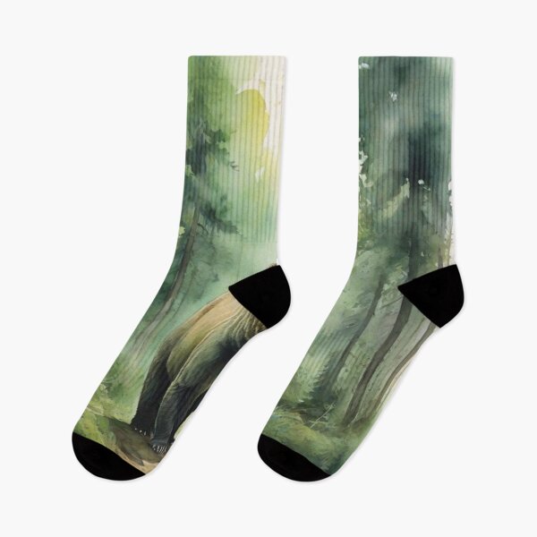 Item preview, Dear in Green forest_watercolour designed and sold by shokA Design.