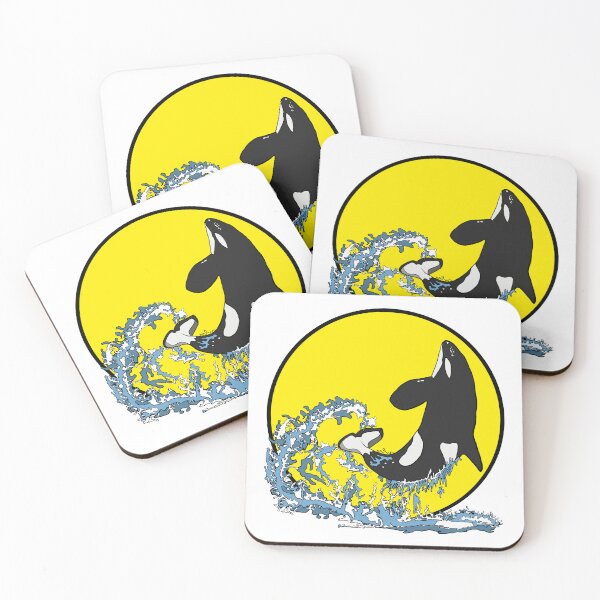 Artikelvorschau, Springender Orca | Geschenk für Orca-Liebhaber entworfen und verkauft von Marian Murdoch.