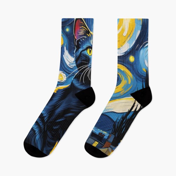 Item preview, If Banksy Met Van Gogh - A Cat and the Starry Night designed and sold by Butler in the Home.
