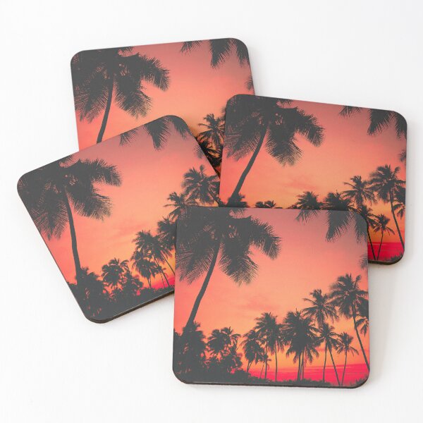 Item preview, Tropical Orange Sunset Palm Trees designed and sold by newburyboutique.