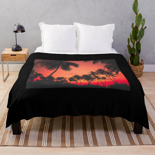 Item preview, Tropical Orange Sunset Palm Trees designed and sold by newburyboutique.