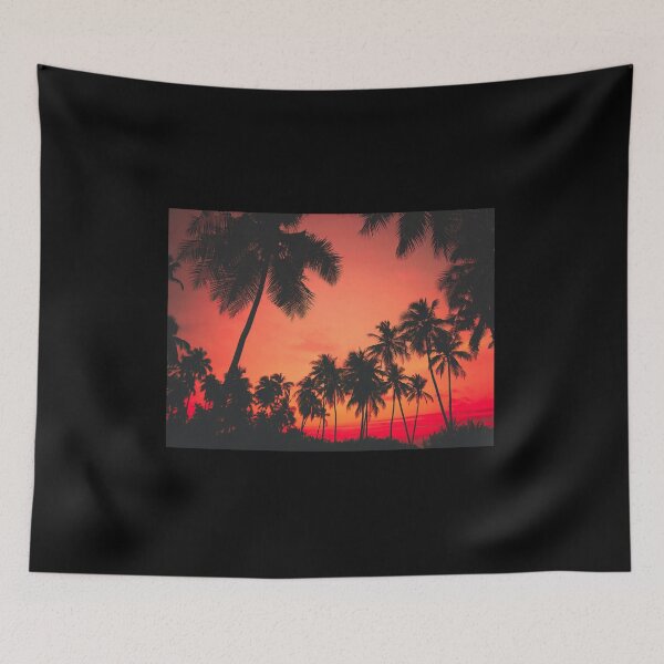 Item preview, Tropical Orange Sunset Palm Trees designed and sold by newburyboutique.