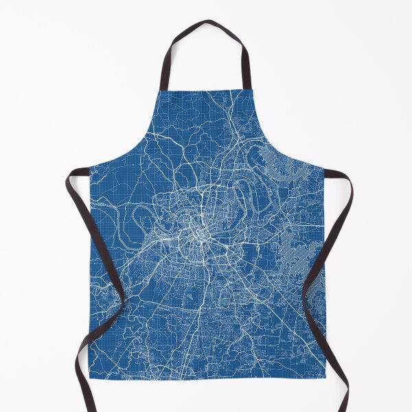 Item preview, Nashville City Map of Tennessee, USA - Blueprint designed and sold by deMAP.