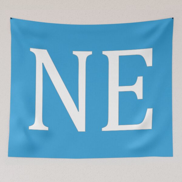 Item preview, NE Initials Monogram Elegant White Letters designed and sold by Jeallan Designs.